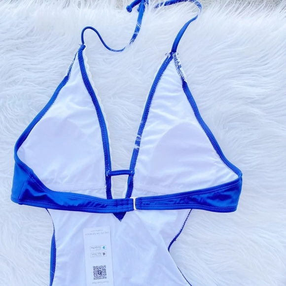 NWT Cupshe Royal Blue and Lace bikini - Picture 7 of 7